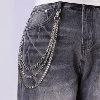1pc Men's Fashion Punk Style Minimalist Stainless Steel Pant Chain Accessory for Daily Wear