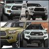 Switchback White/Amber LED Front Fog Light Daytime Running Lamp Amber Sequential Turn Signal Light Feature Compatible With Toyota Tacoma 2016-