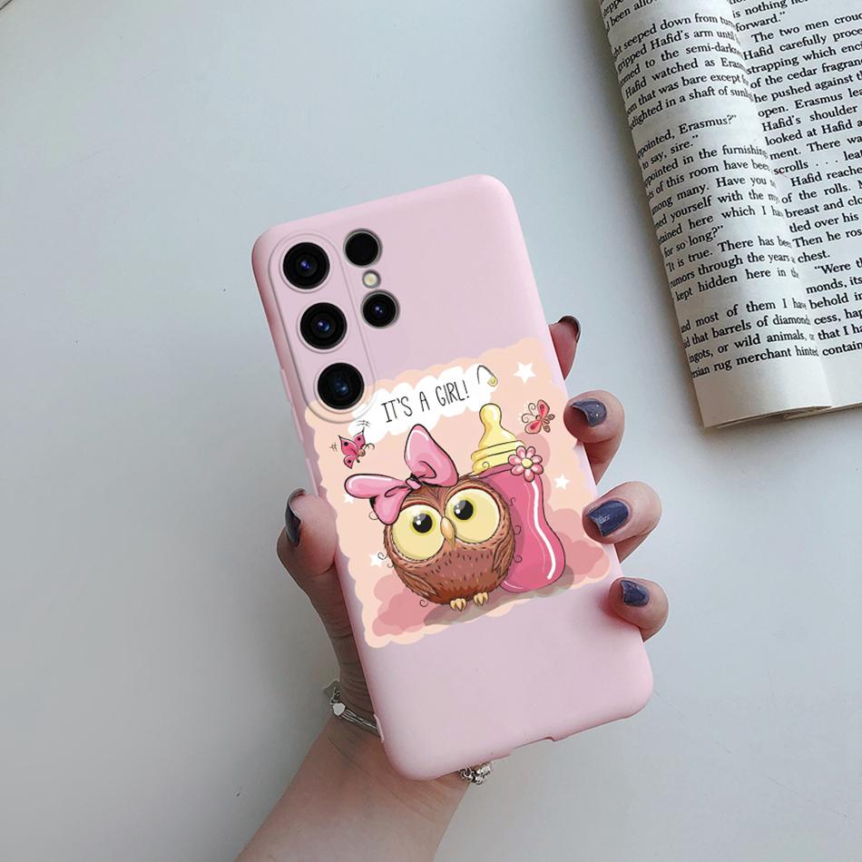 For Samsung Galaxy S24 Ultra Case S24 Plus Sunflower Girl Painted Soft Silicone Phone Case For Samsung S24 Ultra S 24 S24+ Shell