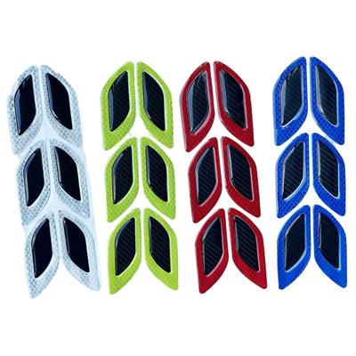 6PCS Not Collision Door Edge Guards with Carbon Fiber & Epoxy Coating Waterproof Reflective for Vehicle Protection