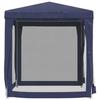 319217 vidaXL Party Tent with 4 Mesh Sidewalls Blue 2x2 M HDPE