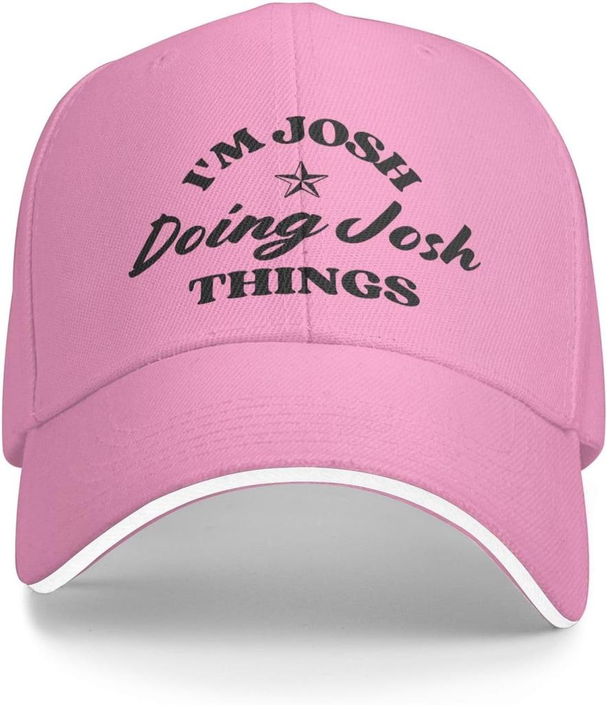 Im Josh Doing Josh Things Personalized Name Baseball Cap Polyester Adjustable Summer Casual Outdoor Cap