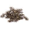 50Pcs Vintage Filigree Flower Wraps Connectors Metal Crafts Handmade Diy Jewelry