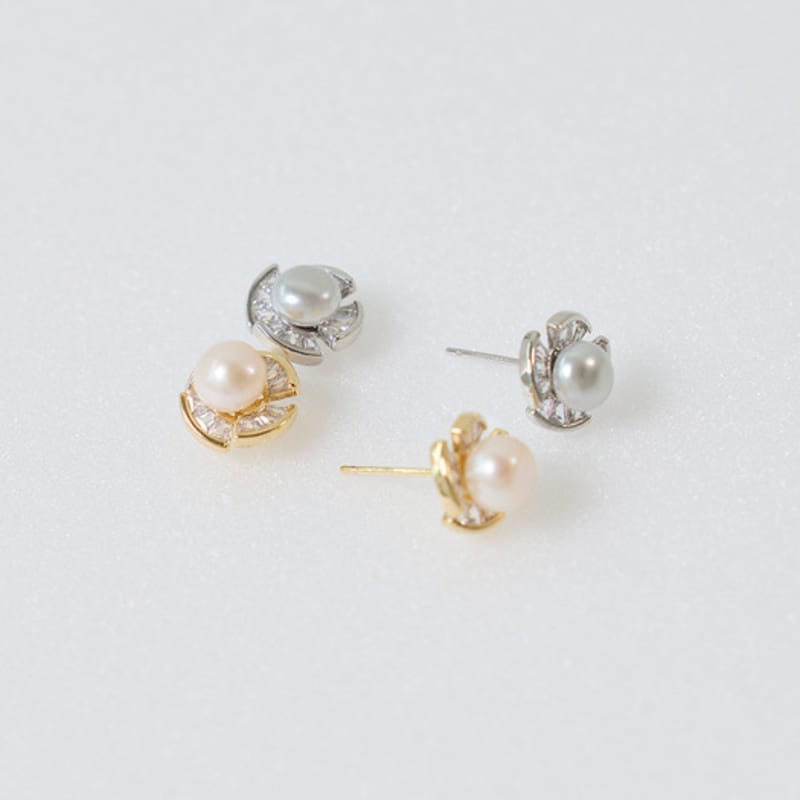 Les Bijoux Philosophy LB_Hoop pearls earring_GOLD