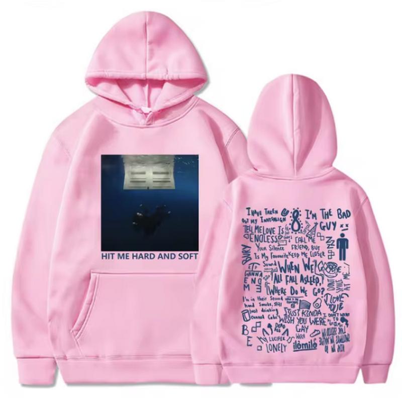 Hit Me Hard and Soft Tour Hoodie Billie Hoodie Men's Hoodie Sudaderas Men's Casual Sports