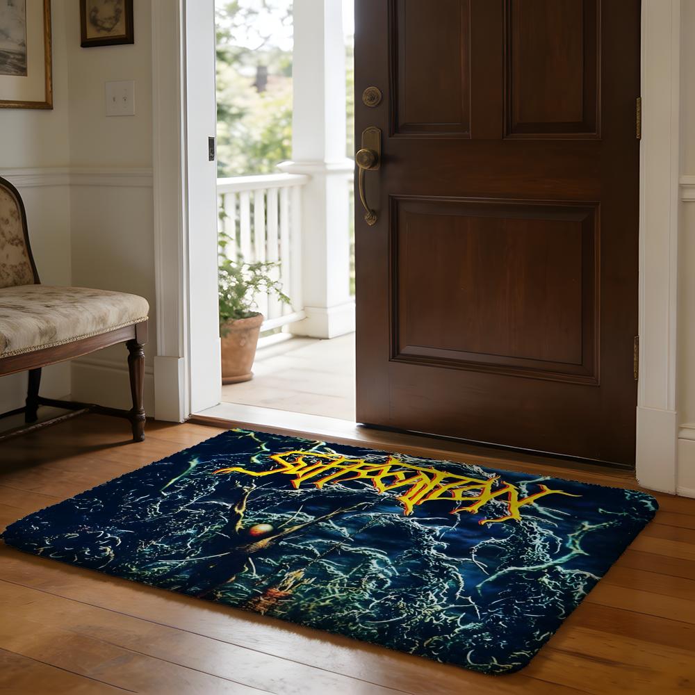 Suffocation Floor Mat Soft Flannel Absorbent Mat Non-Slip Rug Home Bedroom Bathroom