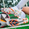 35-45 Men's Large Size Football Shoes Graffiti Kids High Top Long Nails Indoor Outdoor Anti-slip Football Boots