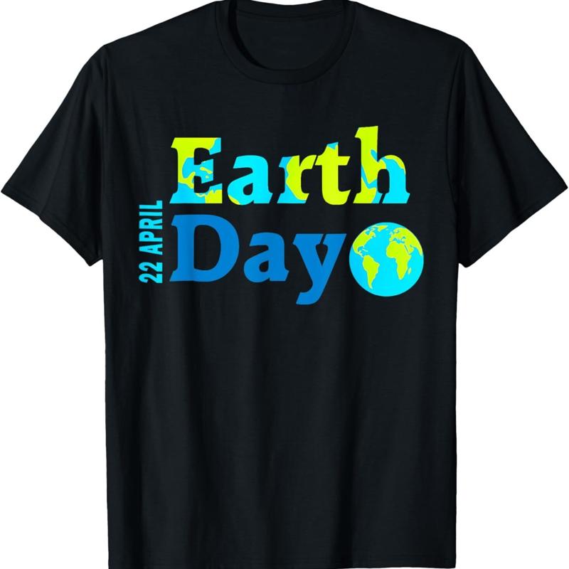 T-shirt Happy Earth Day 2025 S S разноцветный