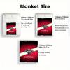 Florida Panther Print 2D Flat Pattern Flannel Blanket High Quality All Seasons Warmth and Comfort Perfect for Christmas Gifts.