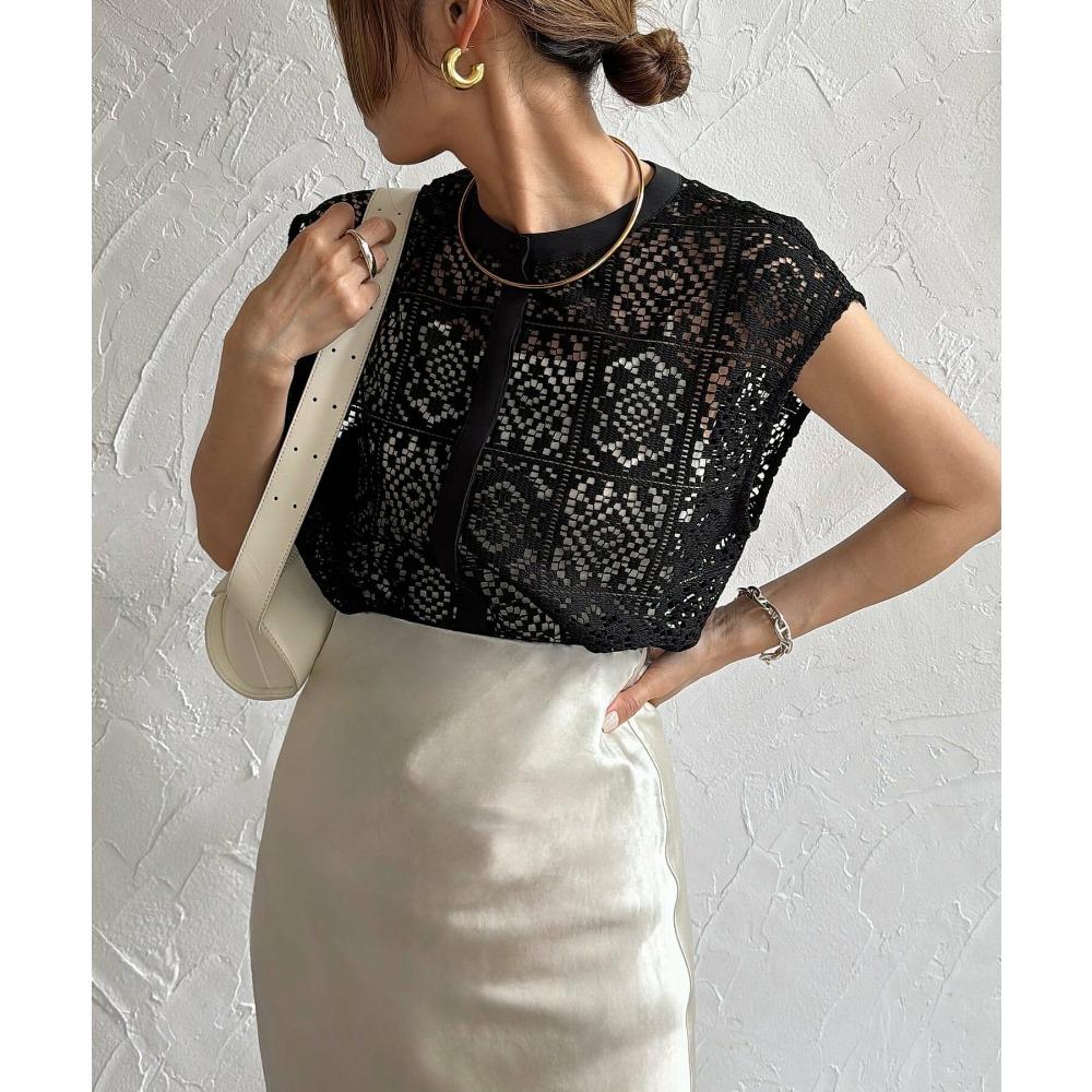 Dimanaf 2025 Summer Shirt Women Lace Blouse Sleeveless  Fashion Tops Tees Loose Tees New White