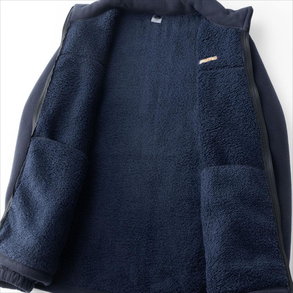 Fuzzy Sherpa Jacket for Men Casual Full Zip Stand Collar Fall Winter Warm Outwear Polar Fleece Jackets Men's Outdoor Hiking Soft Coat With Pockets