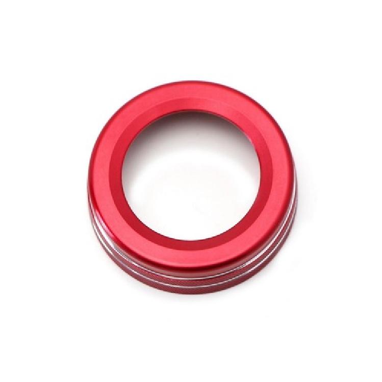 Red Stereo Volume Control Knob Cover For Mercedes A B C E S CLA GLA GLK ML GL