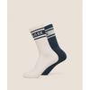 Gymshark Collegiate Crew Sock 2pk Gs Stealth Blue I1c7g Ud6s
