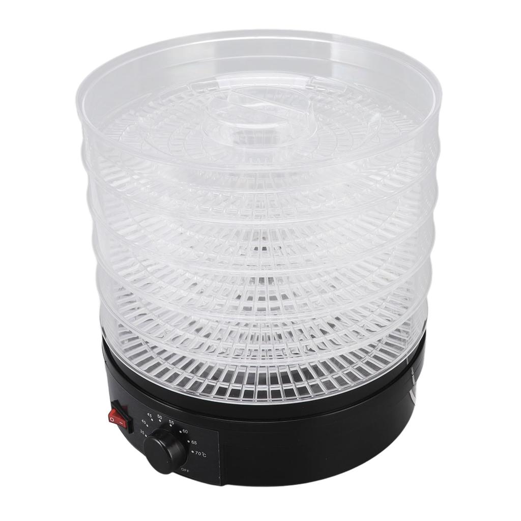Food Dehydrator Black ABS Fruit Vegetables Meat Touch Control Food Air Dryer for Home