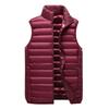2024 Men's Two-Way Zipper Lightweight White Duck Down Vest - Winter Sports Casual Style