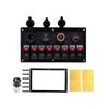8 Gang Rocker Switch Panel Circuit Breaker Overload Protected Voltmeter 12V 24V DC USB Charger Port RV Car Boat Marine Blue LED
