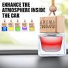 Difusor de Óleo para Carro Frasco Pendurado Vazio Recarregável Pendurado Desodorizante de Ar para Carro Difusor Aromaterapia Fragrância Óleo Essencial