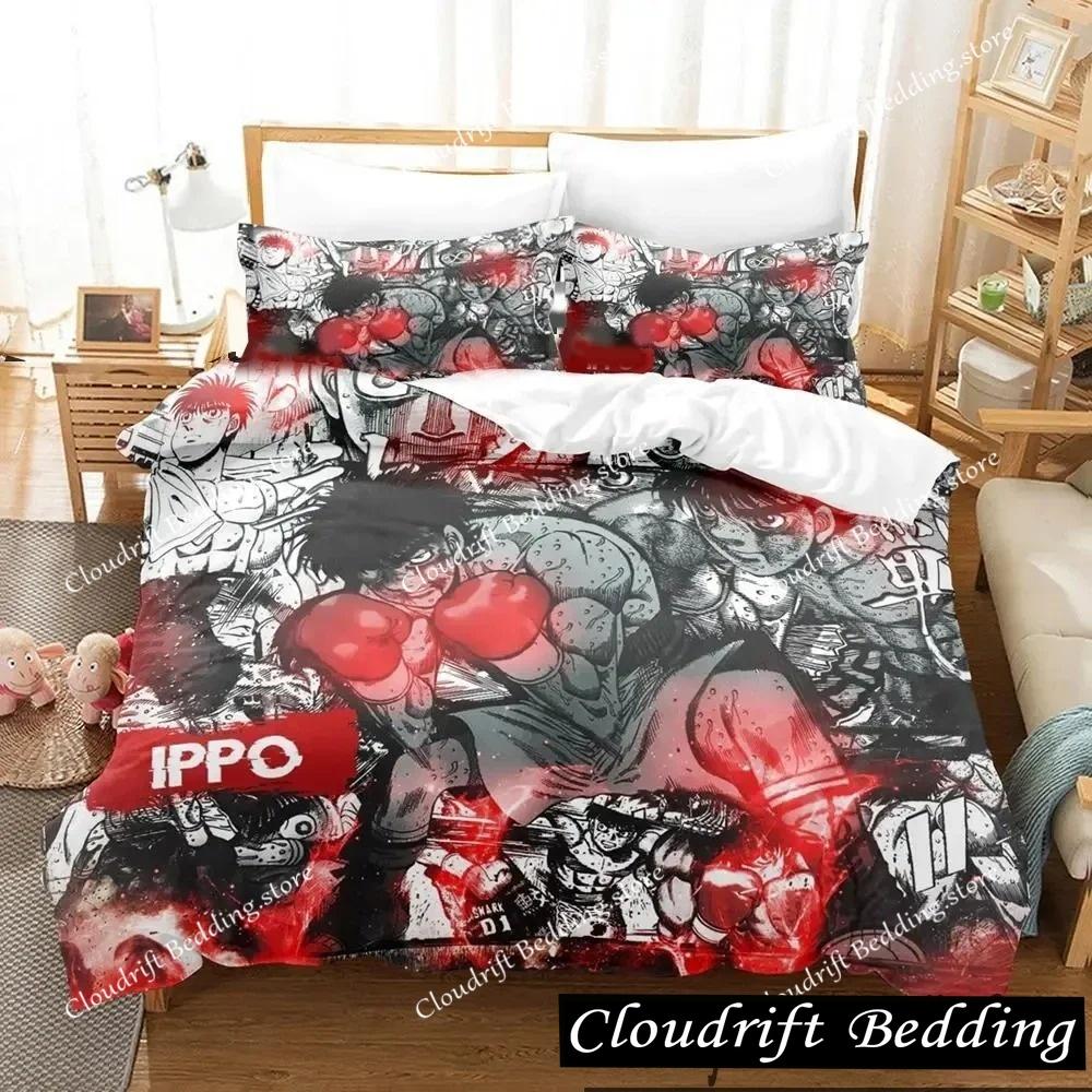 Kampfgeist Hajime No Ippo Anime Bettwäscheset Jungen Mädchen Einzelbett Queen Size King Size Bettbezug Kissenbezug Bett Jungen Erwachsene