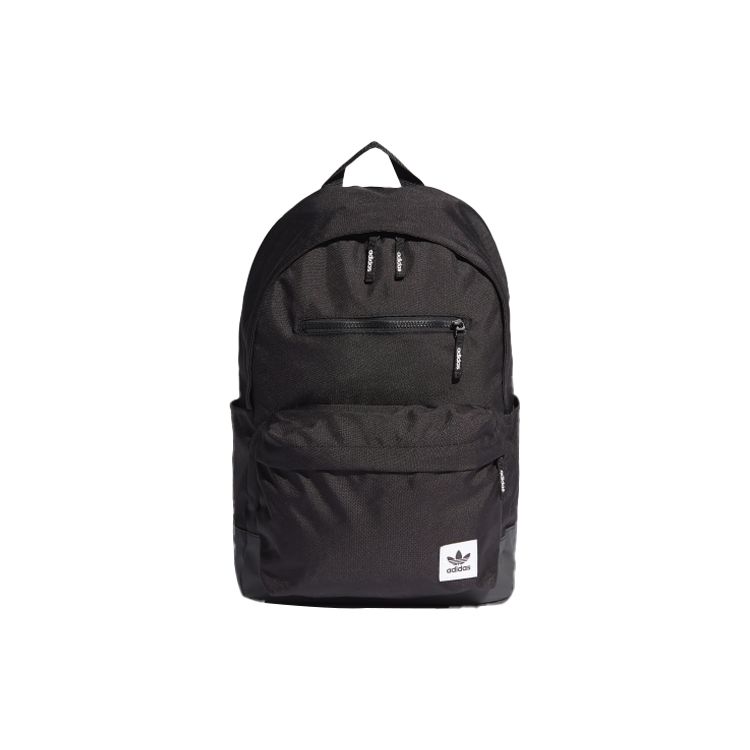 Adidas Originals Trefoil Casual Sports Large Capacity Logo Polyester Backpack Unisex Backpacks Black EK2882 Black