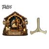 Christmas Religious Theme Decor Nativity Scene Wooden Tabletop Sign, Manger Holy Family Figurine Decor, Teak Wood Jesus Birth Figurines Xmas