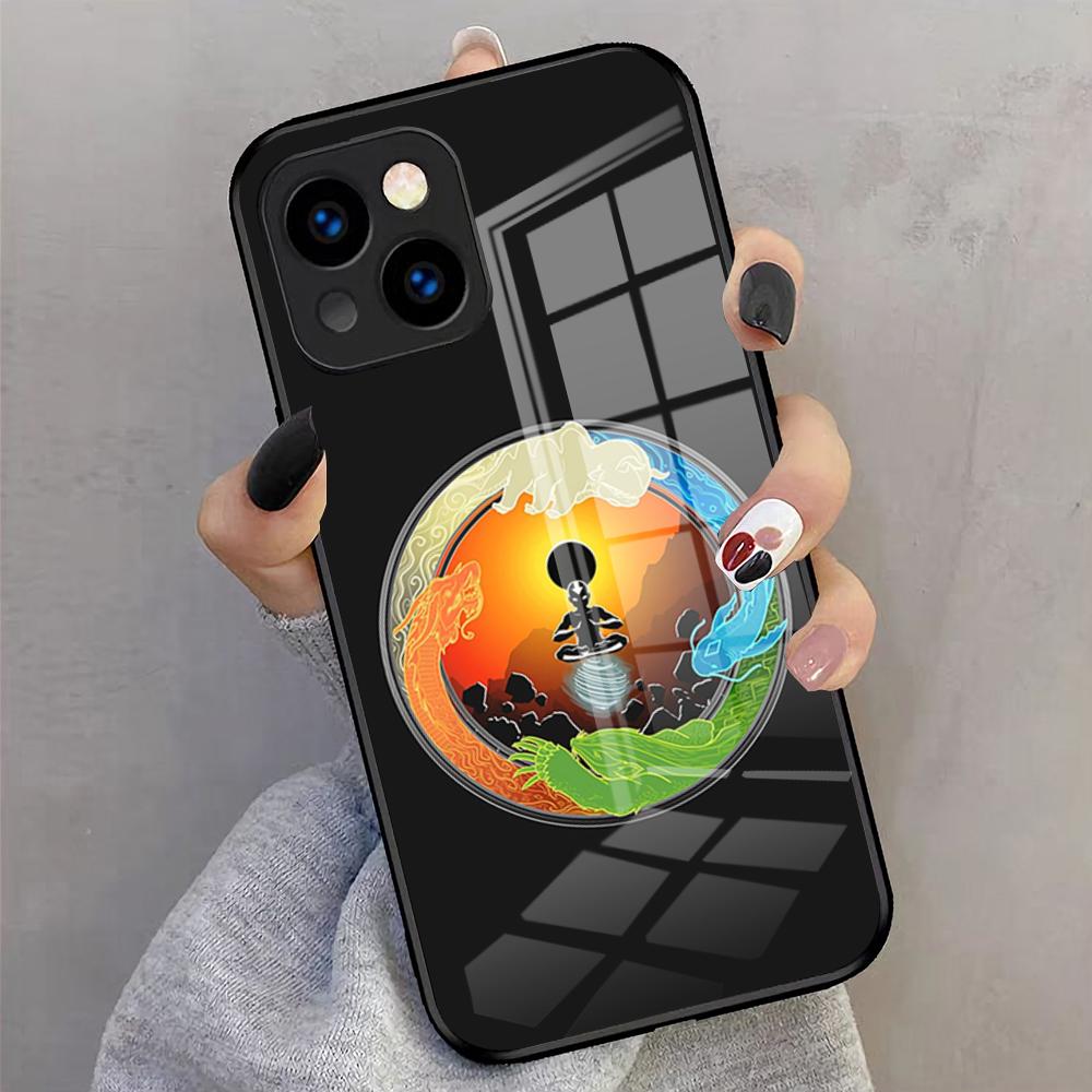 Anime The Last Airbender Phone Case For IPhone 17 Pro Max 16 15 14 Pro Max 13 11 X Xs Xr 8 7Plus Glass Cover