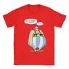 Men's Asterixes Speach Bubbles T Shirts Cartoon Obelixes 100% Cotton Tops Unique Short Sleeve Crewneck Tee Shirt Summer T-Shirt