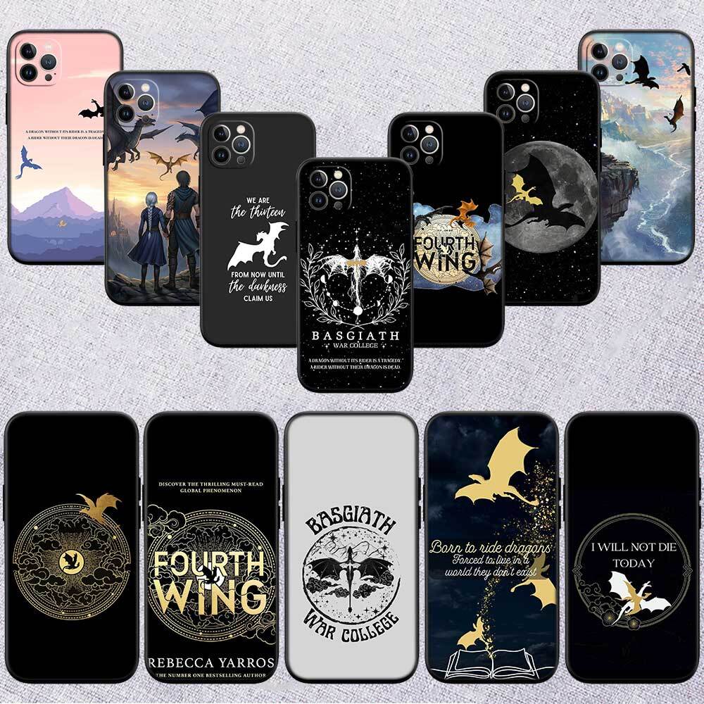Fourth wing dragons Phone Case for Redmi Note 12 12S 12C 13 13C 13R 14 14S 14R 14C 11A 13X A3 A3X A4 A5 Pro Max Plus