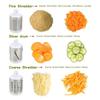Kitchen Multifunctional Vegetable Slicer Fruit Cutter Cheese Shredder Tabletop Rotary Drum Grater