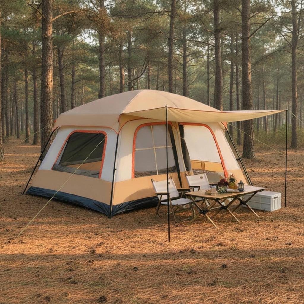 Automatic Tent Waterproof Double-Layer Windproof for Campers