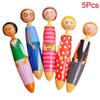 Cartoon Doll Ballpoint Pen Creative Student Ballpoint Pen Stationery Clickable Doll Blue Ballpoint Pen