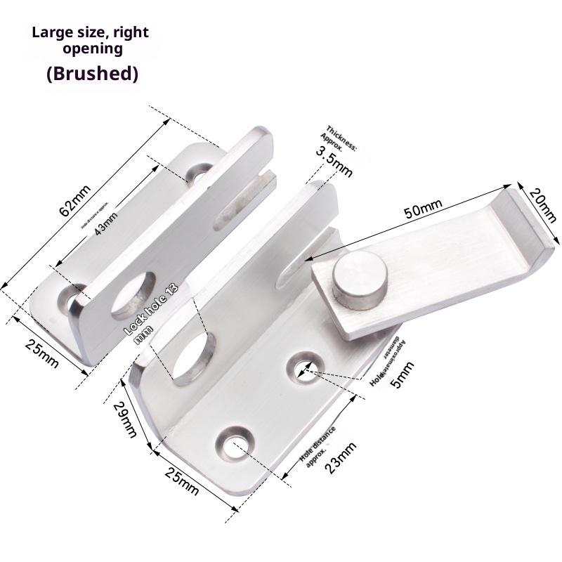Stainless Steel Bolt Latch Door Bolt Hasp Home Hardware