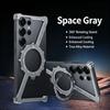 Metal Frameless Phone Case for Samsung Galaxy S26 S25 S24 S23 S22 Ultra With Stand 360° Rotation Magsafe Bumper Protective Cover