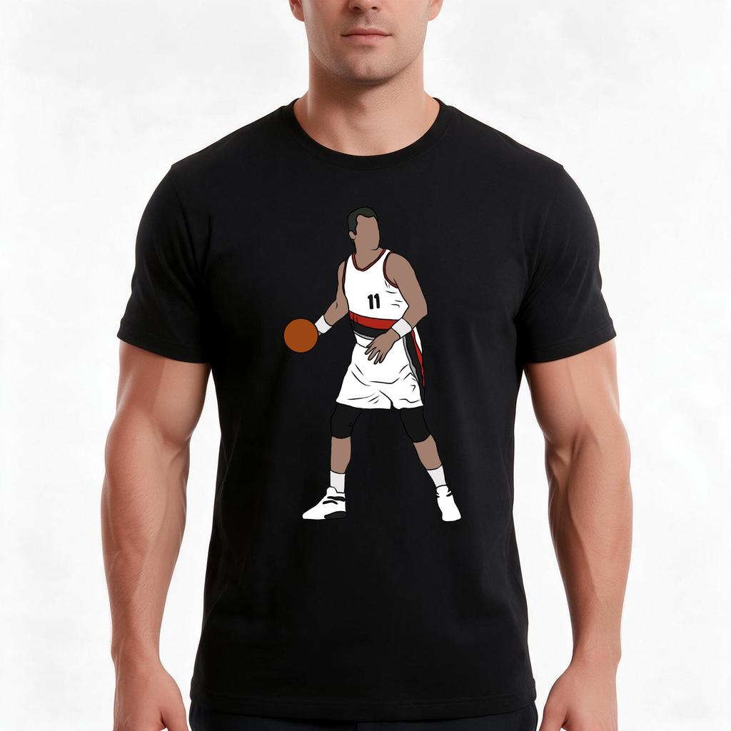 Arvydas Sabonis Portland TShirt Summer Casual Cotton Tee Oversized Streetwear Tops Vintage Graphic Print Unisex Unisex Unisex