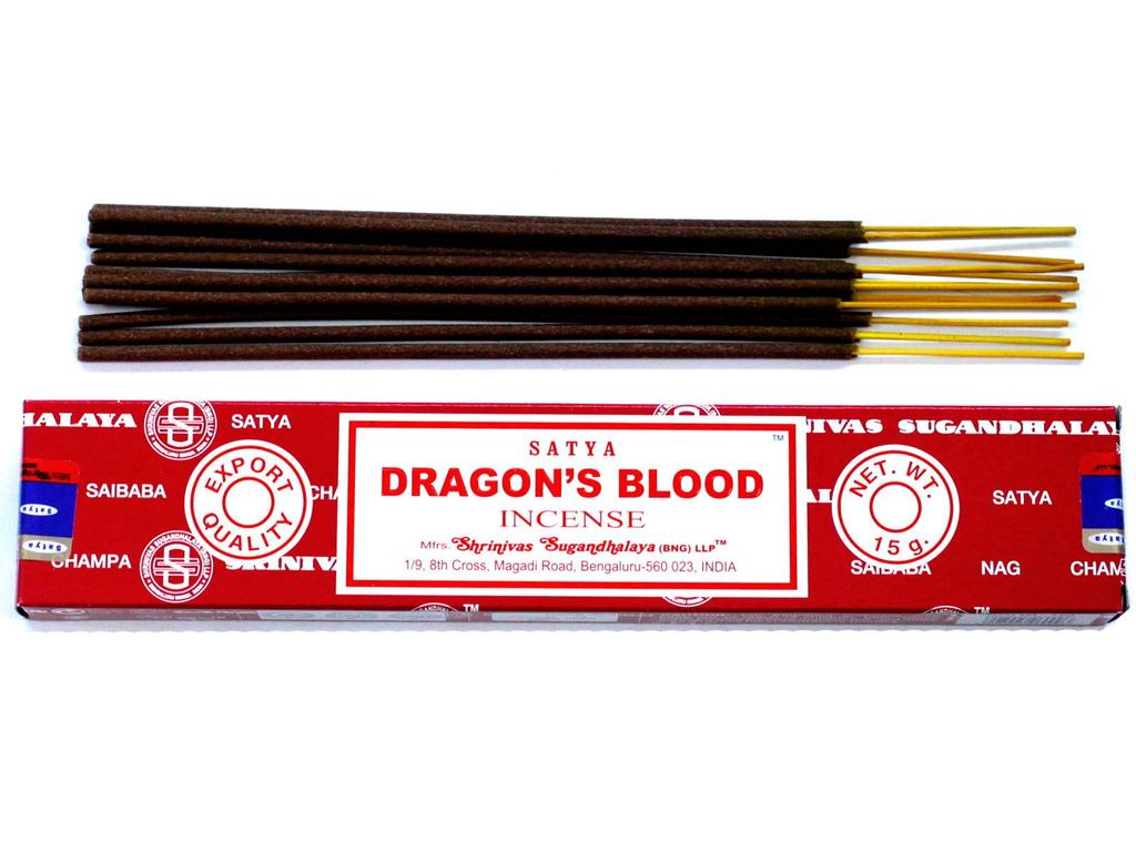 6x Dragon Blood Incense Sticks 15g Satya
