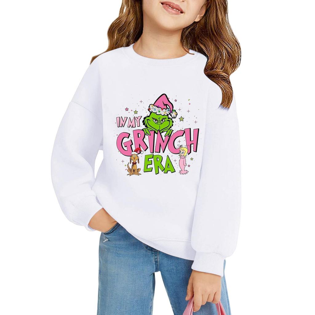 Weihnachtstag Mädchen Rundhals-Pullover für Kinder Bedruckte Baby-Tops