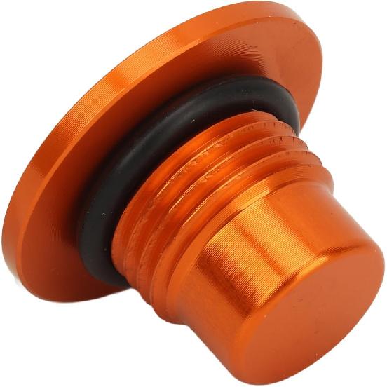 Motorcycle Engine Oil Filler Cap Aluminum Alloy Oil Filler Cap Screw Cover For Duke390 Duke250 Duke200 RC390 Vitpilen250 RC390 (Orange)