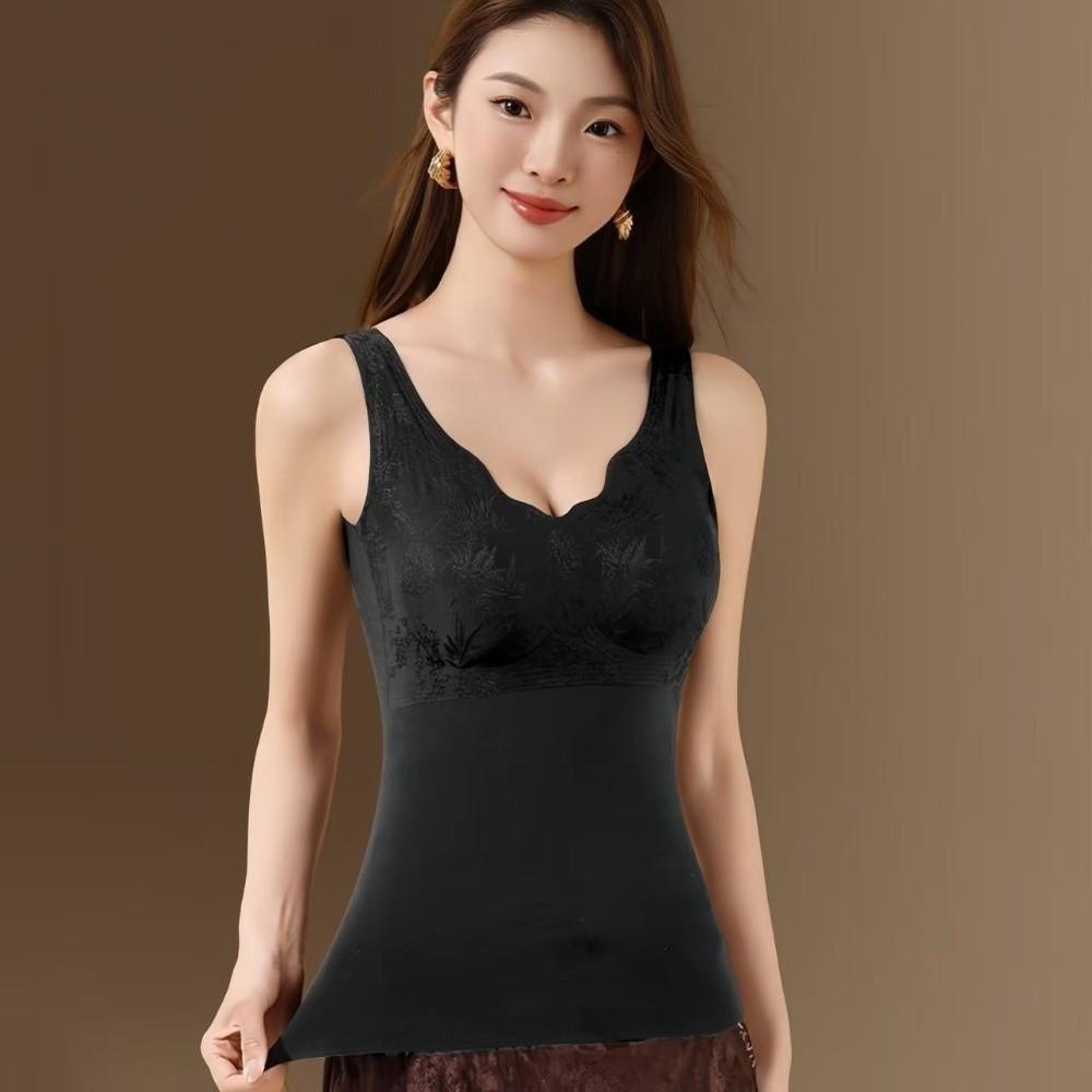 Sleeveless Postpartum Body Shaper Slimming Winter Suspender Vest  Autumn Winter L 40-50 kg чёрный
