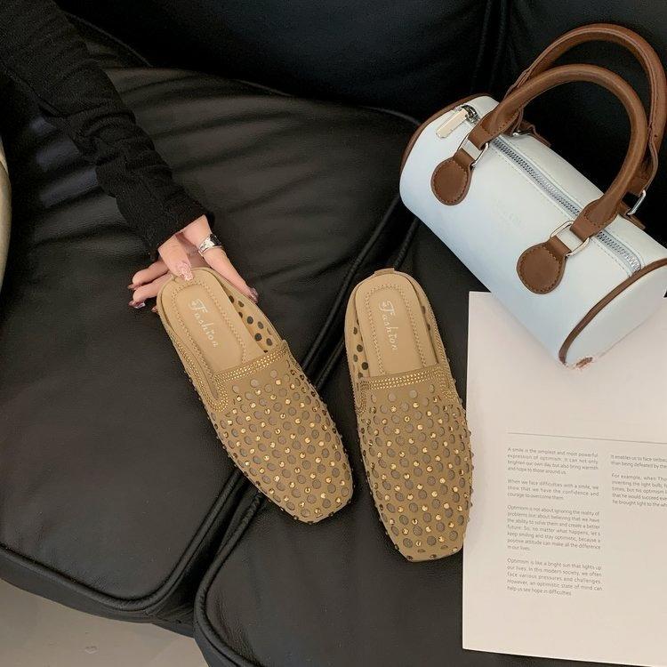 Lazy Man s Shoes - Women s New Style Flat Mesh Breathable Slippers 35