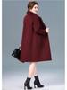 2025 New Autumn/Winter Double-Sided Cashmere Coat for Middle-Aged & Elderly Women - Mid-Length, High-End Wool Overcoat