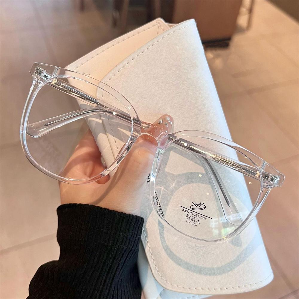 Anti-Blue Light Glasses Ultra-Light Reading Glasses Men Women Fashion Computer Eyewear Square Frame Flat Light Eyeglasses