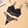 French Herringbone Vest Bra Set Bra for Large Breasts Breast Reduction Bra Sexy and Comfortable Panties