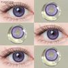 EYESHARE 1 Pair Pink Colored Contact Lenses Cosplay Halloween Lens Anime Role Playing Lens Cute Beauty Pupils