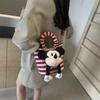 Mickey Mouse Striped Fashion Crossbody Bag - Versatile Single Shoulder Handbag for Girls