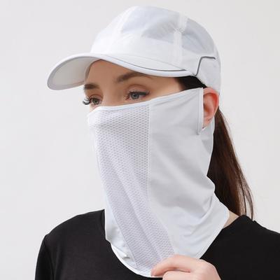 Protezione Viso Sportiva Scaldacollo Protezione UV Traspirante Raffreddamento Estivo Seta Ghiaccio Bandana Uomo Donna Outdoor Ciclismo Sciarpa Collo Protezione Viso