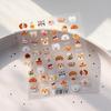 TENSOR Cute Dog Gold Frosted Nail Stickers M-821 Series, Self-Adhesive