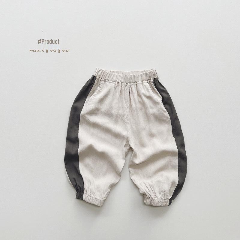 Cool Linen-Cotton Mosquito-Proof Pants for Kids - Lightweight Korean Trend Casual Summer Pants for Boys and Girls