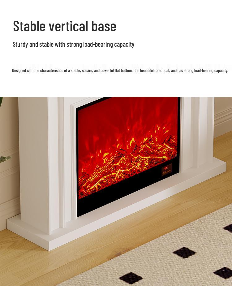 European-Style Customizable Decorative Fireplace Cabinet with Electronic Flame Insert