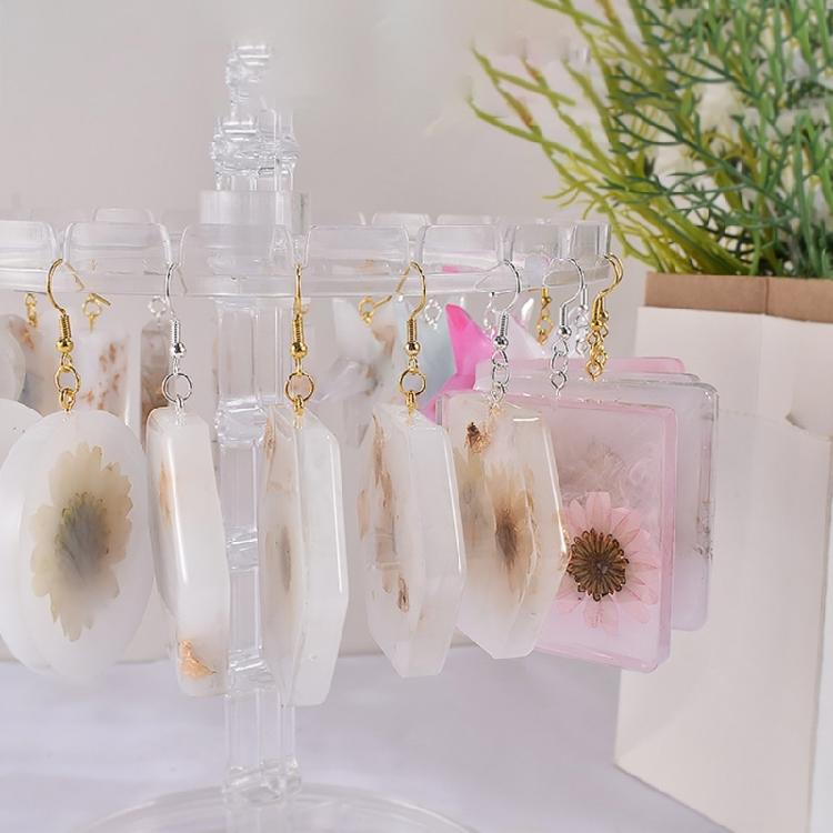 Keychain Earring Pendant Casting Mold Ornament 3D Silicone Epoxy Casting Mould