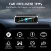 S13 Car Tire Pressure Monitoring System Auto Security Alarm Systems USB / Solar TPMS Digital LCD Display 0-6.0Bar