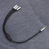 Splitter Audio 3,5 mm Stéréo 1 Mâle vers 3 Femelles Plug-and-Play Longueur 0,3 mètre / 11,8 pouces Câble Splitter Audio 3 en 1